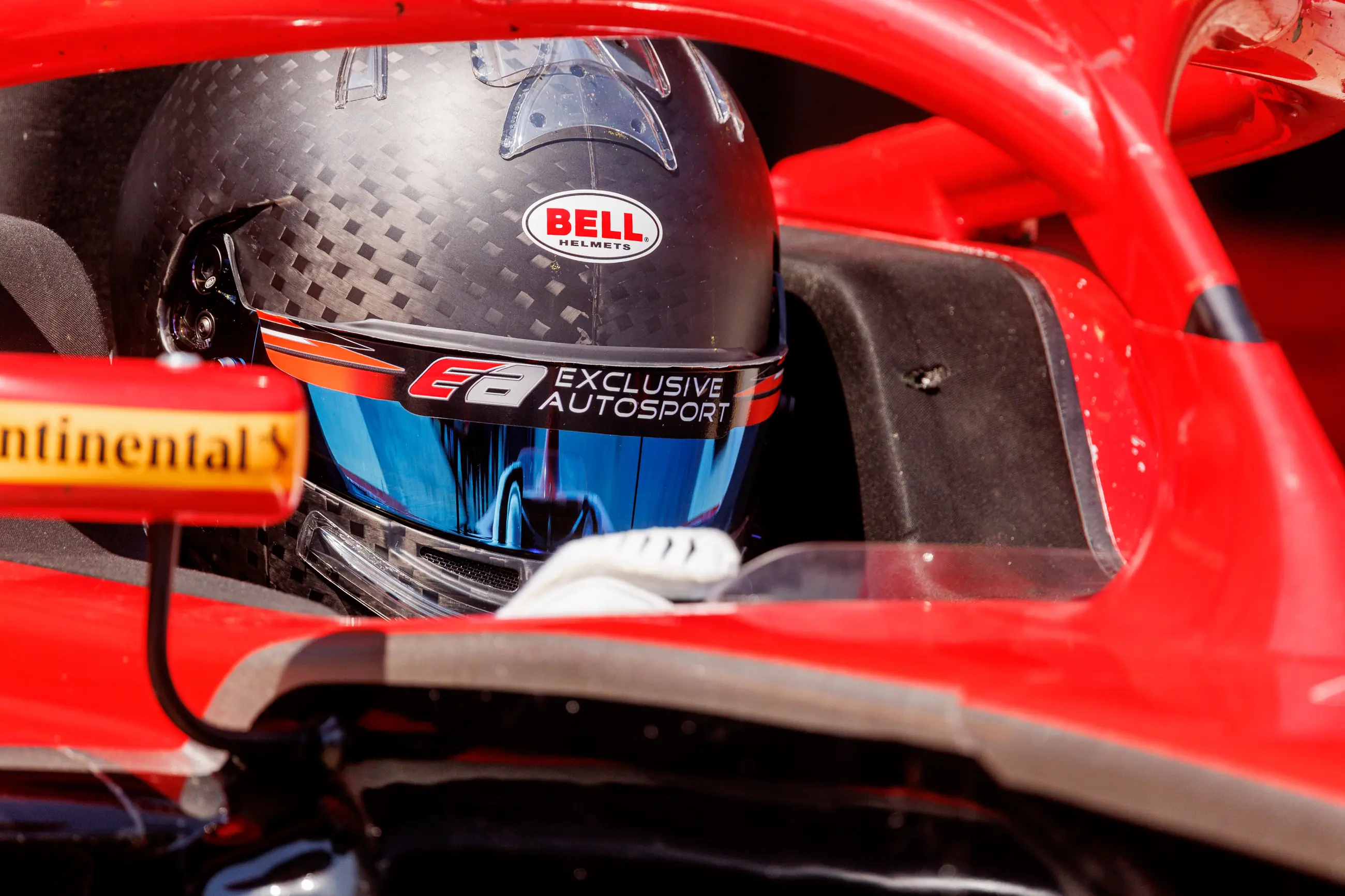 Formula 4 driver photographed during an Illinois track assignment