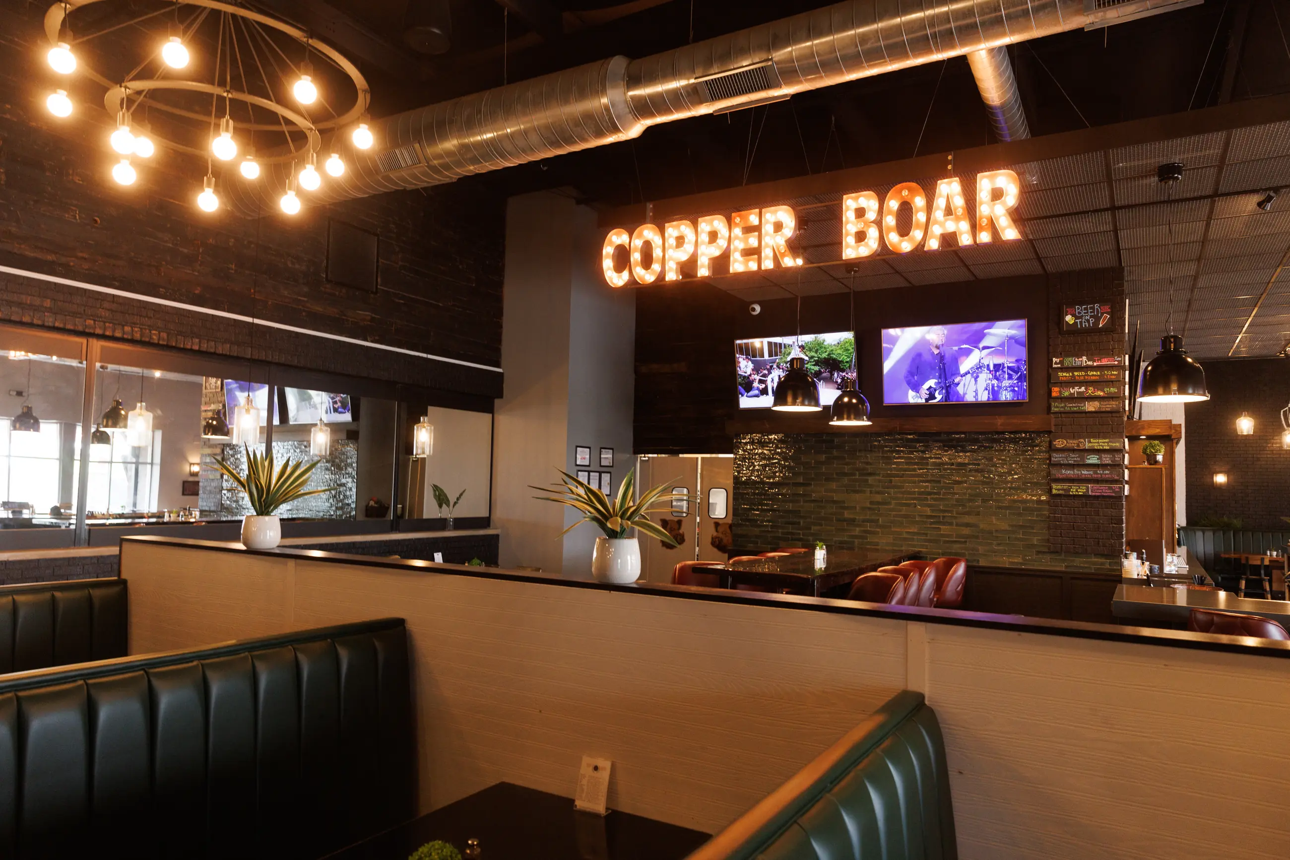 Commercial photography of a restaurant interior