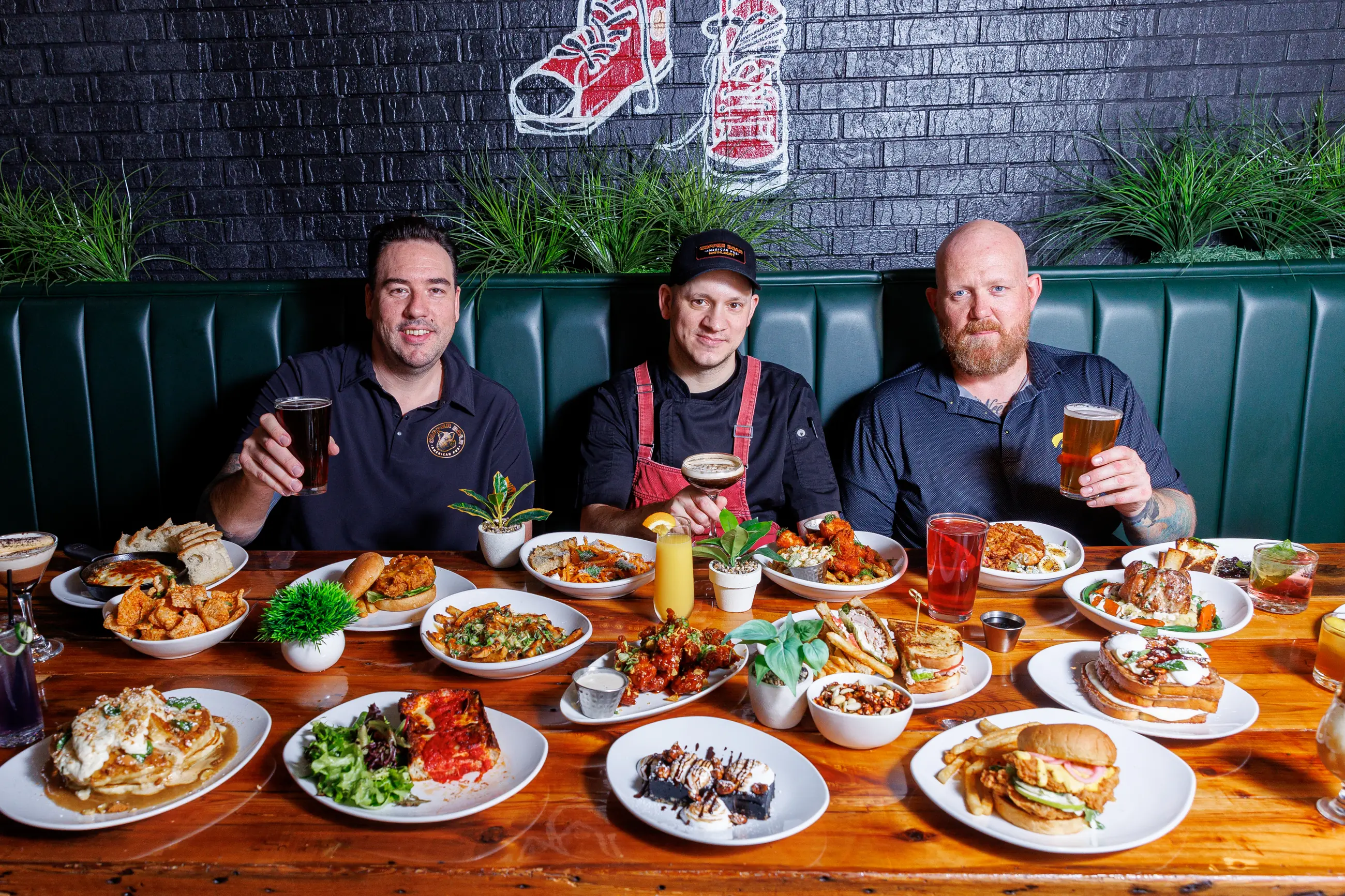 Illinois business team photographed together on location